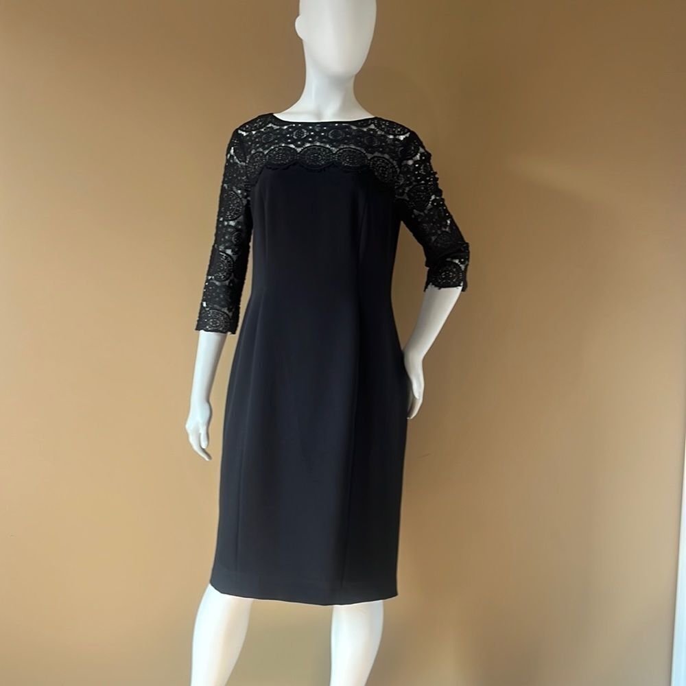 Anne Klein black dress in size 14